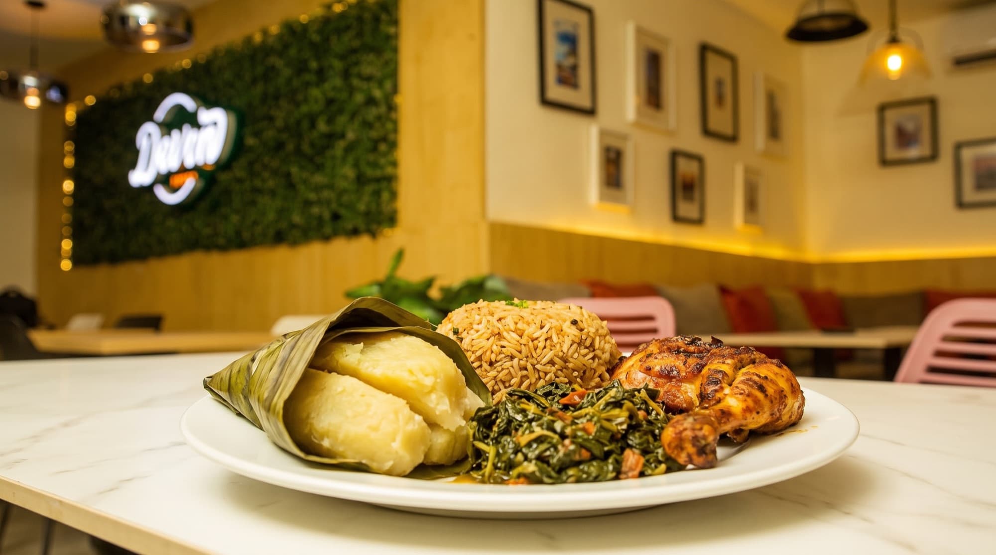 A freshly prepared plate at Devon Foods
